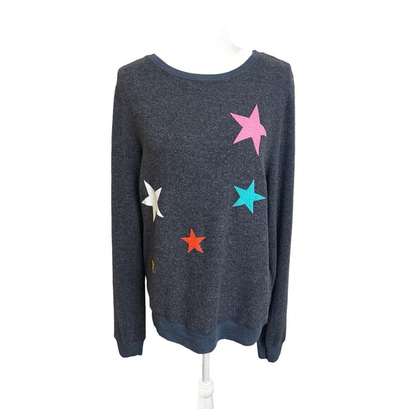 NWT Wildfox Women's M Star Scatter Knit Sweater Made In USA $98 MSRP - Picture 2 of 6